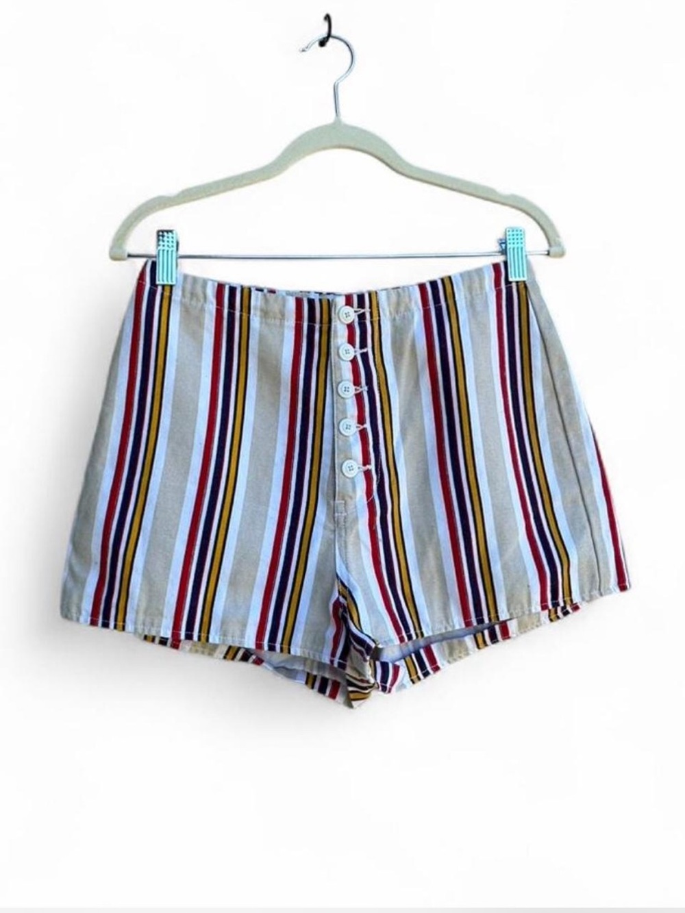 Urban Outfitters high rise multicolored striped retro vibes shorts Size 6